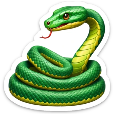 snake crawling  sticker