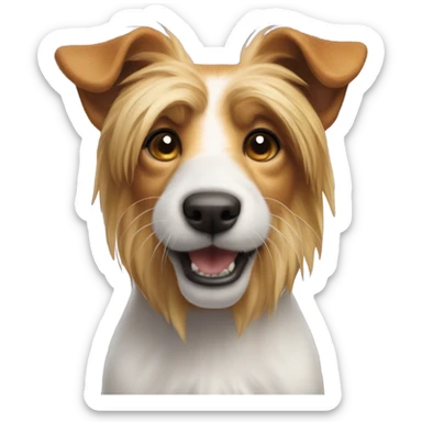 jack russel lion sticker
