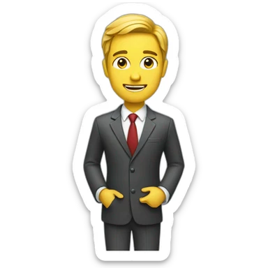 corporate sales person sticker