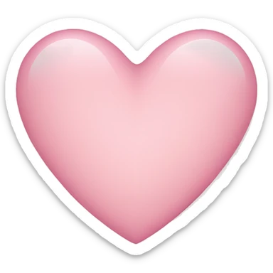 Light pink heart sticker