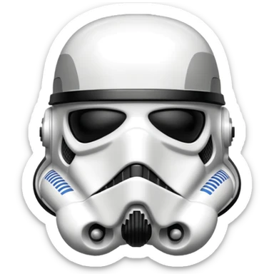 Stormtrooper head sticker