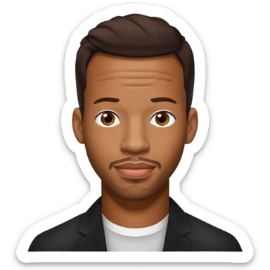 Marlon Wayans with dark brown hair sticker