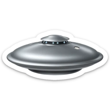 classic flying saucer sticker