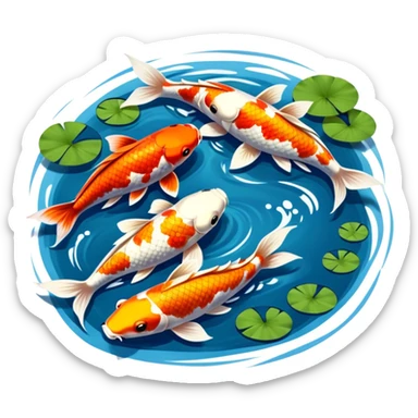 Koi fish  sticker