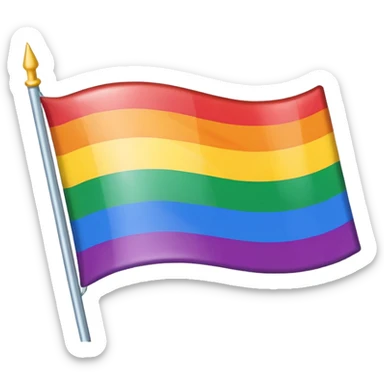 LGBTQ+ flag sticker
