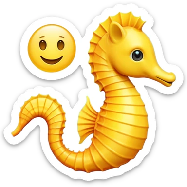 Emoji seahorse sticker