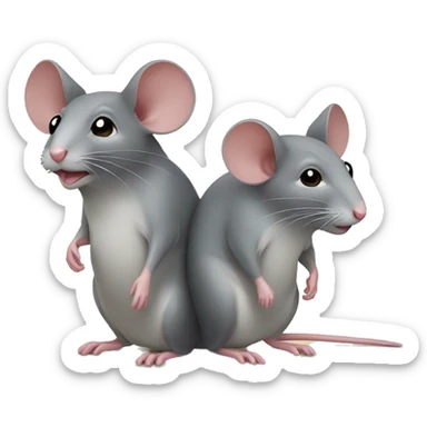 Two Mouse  sticker