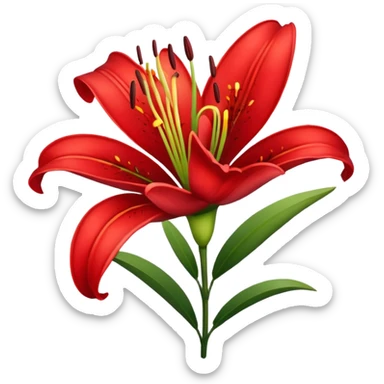 make it a red lilly sticker