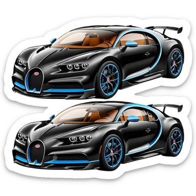 BUGATTI CHIRON SS 300+ WR ÉDITION  sticker