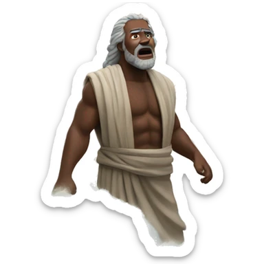Moses parting the Red Sea sticker