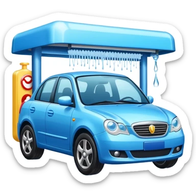car wash shop sticker