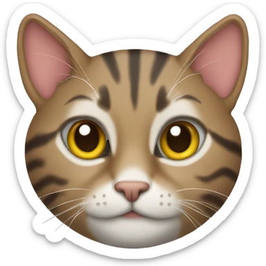 tabby cat sticker
