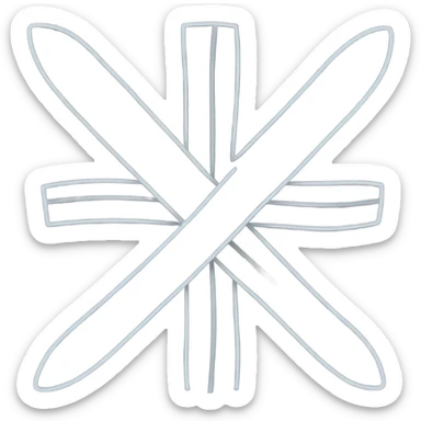 Cross sticker