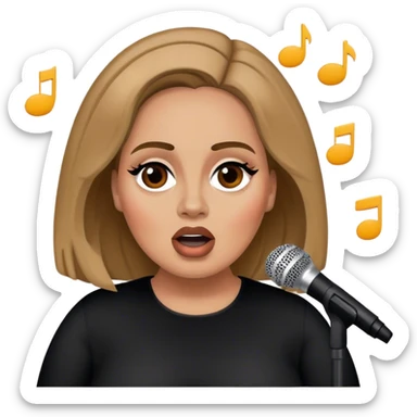 Adele cantando sticker