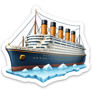 titanic emodji sticker