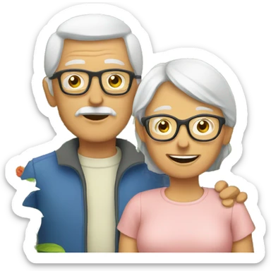 grandparents are gardens with plants sticker