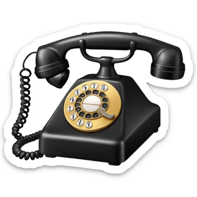 phone call, ringing telephone sticker