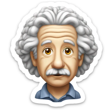 Brain Albert Einstein  sticker