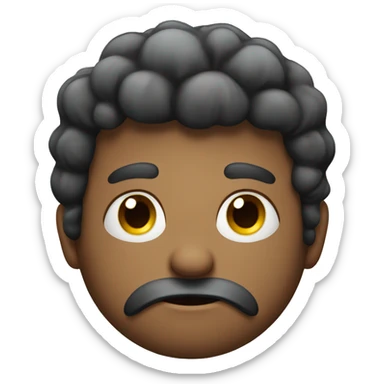 Cold funny face sticker