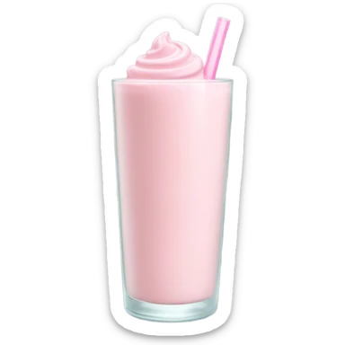 pastel pink smoothie sticker