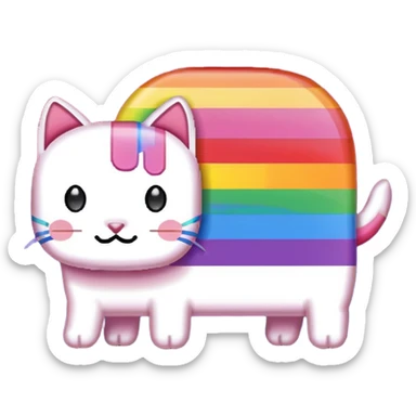 nyan cat pixelated sticker