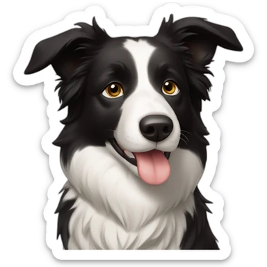 Border collie buongiorno sticker