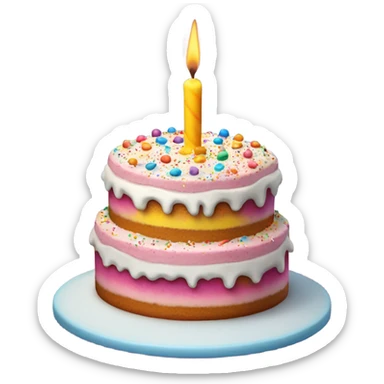 Birthday cake  sticker