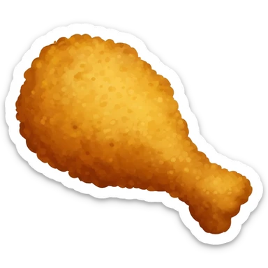 fried chicken leg sticker