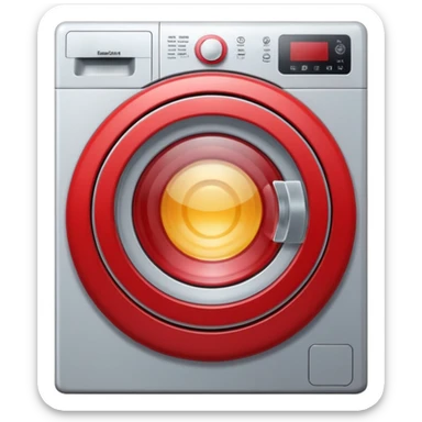 washing machine inside circle sticker