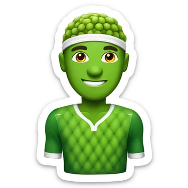 Glamour pickle ball for men sticker