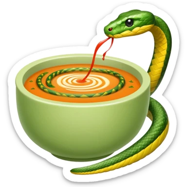Soup snake sticker