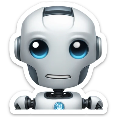 Un robot dando las gracias sticker