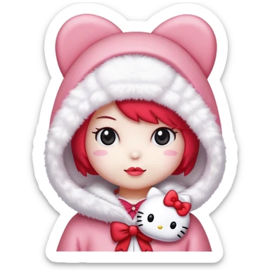 hello kitty and my melody Sanrio characters  sticker