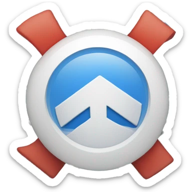 A blue check mark with zig zag edge circle  sticker