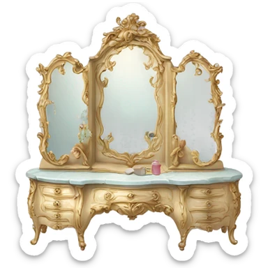 rococo vanity  sticker