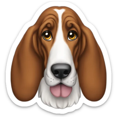 Dog-basset-hound-full-height sticker