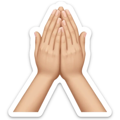 pray hands mangas rosadas sticker