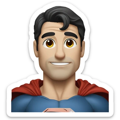 5 foot 9 inches White superman sticker