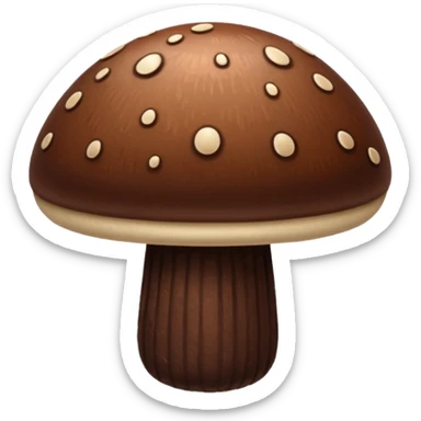 Chocolate Mushroom Shape sticker