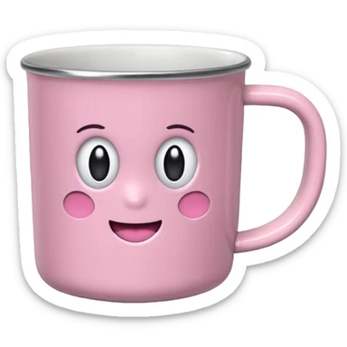 Quiero una taza de la marca standly de color rosa pastel sticker