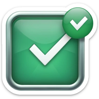 Create an emoji of the verification sign sticker