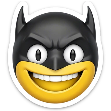 Batman smiley face sticker