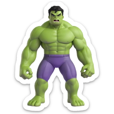 hulk superhero green angry sticker