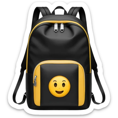 sac a dos de sport noir sticker