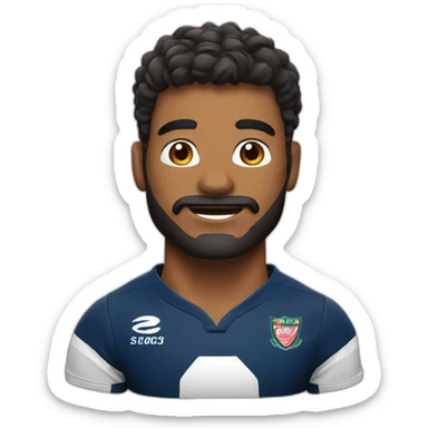 Rugbyman aveugle sticker