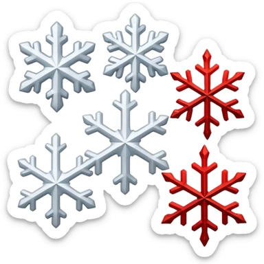 ❄️🤍🩶❤️✨🌸 sticker