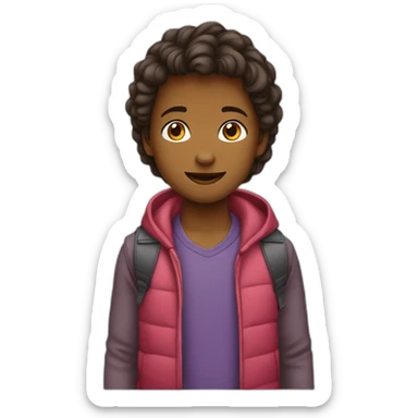 Garçon embrasse une fille sticker