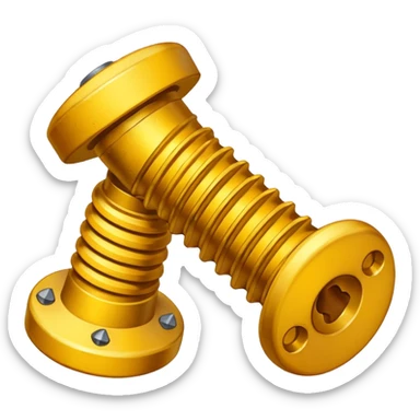 screws yellow paint sticker