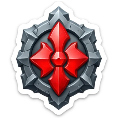 chaos stone legion red emblem sticker