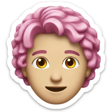 Бантик розовый sticker